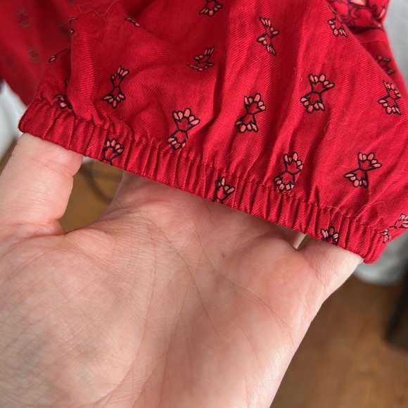 SALE Red Printed Blouse - Picture 4 of 5